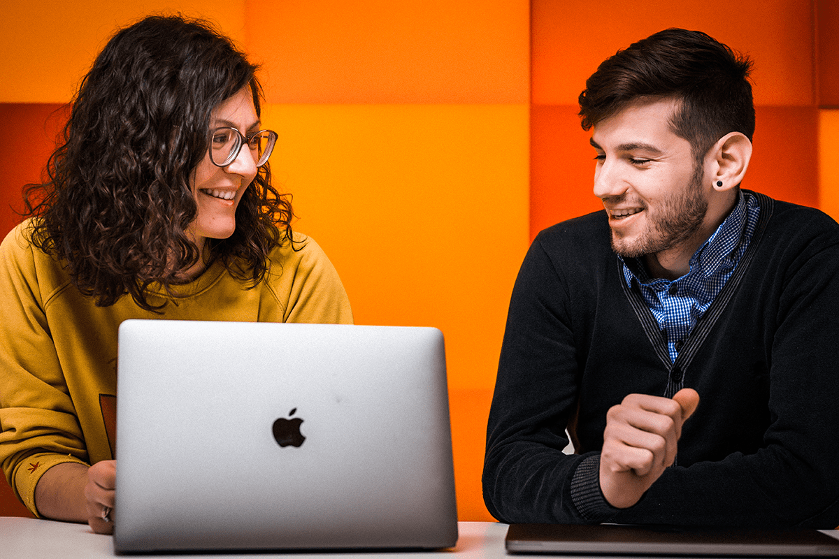 employee surveys - two coworkers