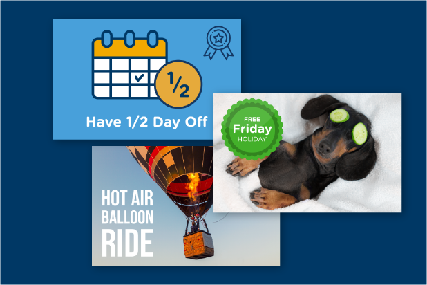 custom rewards - examples like half day off